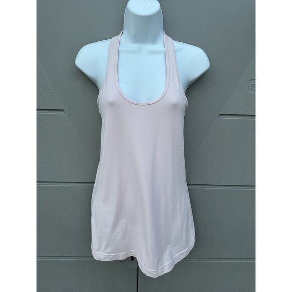 Lululemon Cool Racerback Tank Top In Powder Pink Sz 8 READ - Picture 2 of 12